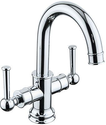 Double Handle Kitchen Mixer Faucet with Precise Water Control and Ergonomic Design in Corrosion Resistant Chrome