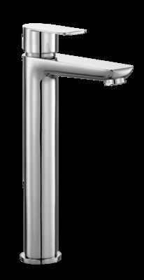 Modern Chrome Finish Brass Basin Mixer Faucet with Ceramic Valve and 0.5-3.0 Bar Water Pressure