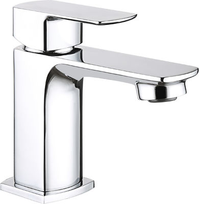 Chrome Finish Basin Mixer Faucet Single Handle Easy Installation Suitable T9052MW